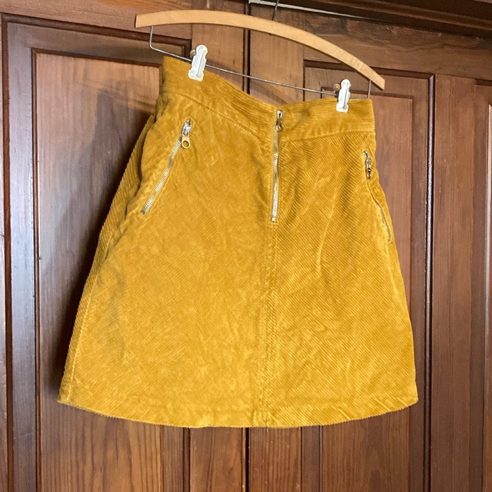 Karen Millen Mustard Mini Skirt